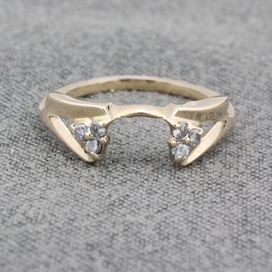 Pre-Owned 14 Karat Yellow Gold Diamond Wrap Ring