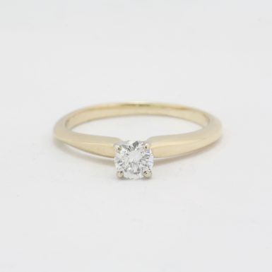 Pre-Owned 14 Karat Yellow Gold Diamond Engagement Ring