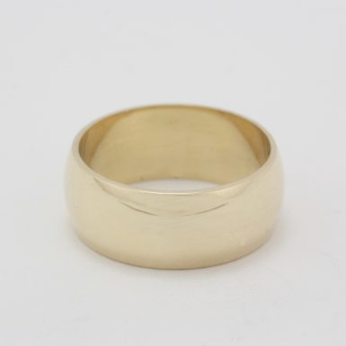 Pre-Owned 14 Karat Yellow Gold Wide Wedding Band