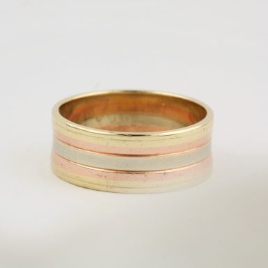 Pre-Owned Three Tone Wedding Band