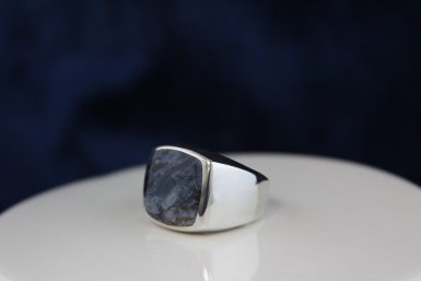 Pre-owned David Yurman Pietersite Sterling Men’s Ring