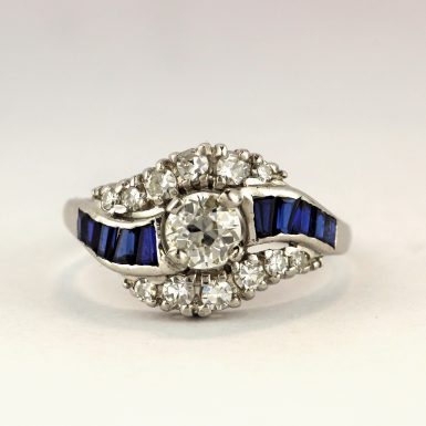 Estate 14k White Gold Pre-owned Diamond Ring