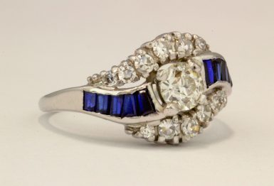 Estate 14k White Gold Pre-owned Diamond Ring