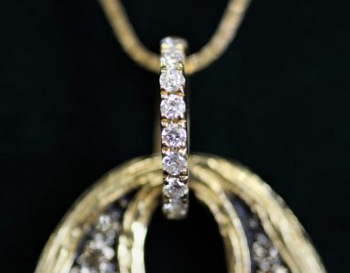 14k Pre-owned Brown Diamond Necklace