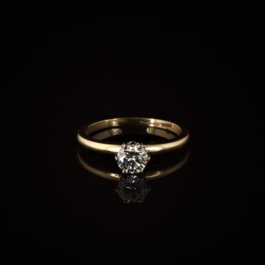 Pre-owned 14k Yellow Gold Diamond Engagement Ring