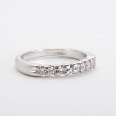 Pre-owned Platinum Diamond Wedding Band