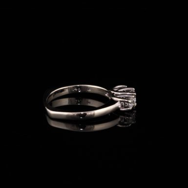 Pre-Owned 14k White Gold 3- Diamond Ring