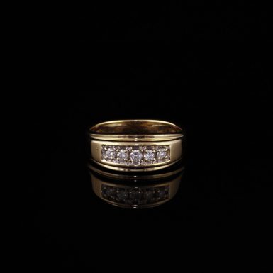 Pre-Owned 14K Men's Diamond Wedding Band