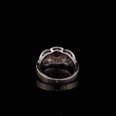 18k ruby and diamond ring