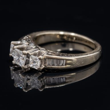 Pre-Owned 14k three stone diamond ring