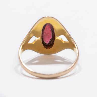 Art Noveau Garnet Ring 9-10 Karat Gold