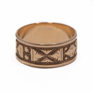 Victorian 14K Gold Band