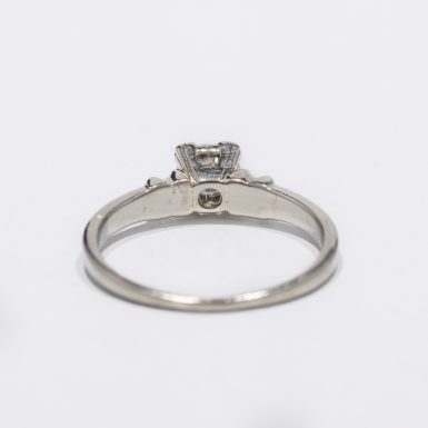 Vintage Diamond Solitaire Engagement Ring in 14k