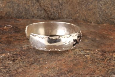 Pre-Owned Native American, Sterling Silver Kokopelli Cuff Bracelet