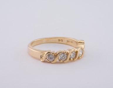 Pre-Owned 14K Diamond Wedding Anniversary Band