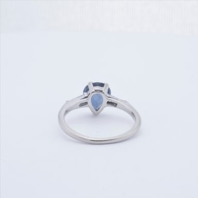 Pre-Owned 14K Sapphire and Diamond Ring