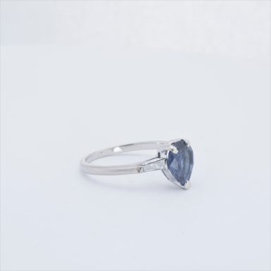 Pre-Owned 14K Sapphire and Diamond Ring