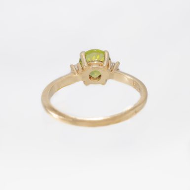 Pre-Owned Classic 14K Peridot & Diamond Ring