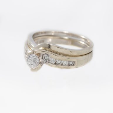 Pre-Owned 14K Diamond Wedding Set