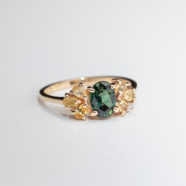 Pre-Owned 14K Tourmaline and Chrysoberl Ring