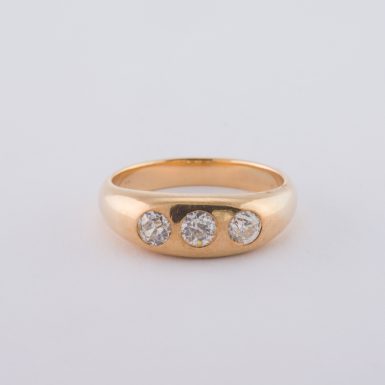 Vintage 14k Old European Cut Diamond Ring