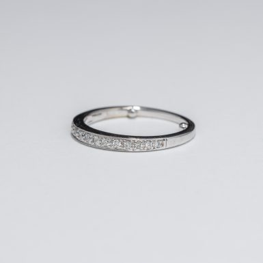 Pre-Owned 14K White Gold Diamond Wedding Anniversary Band