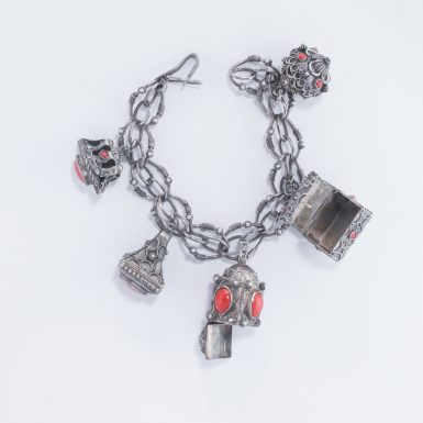 Antique Silver Charm Bracelet