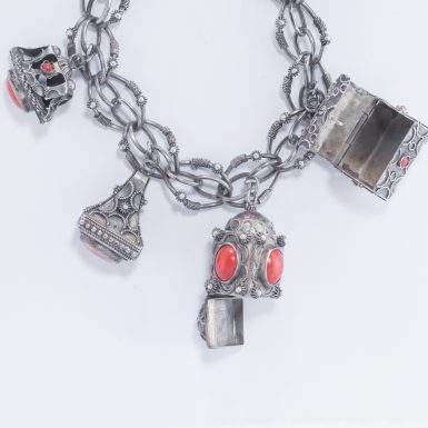 Antique Silver Charm Bracelet