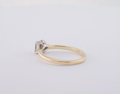 Pre-Owned 14K Princess Cut Diamond Solitaire Engagement Ring