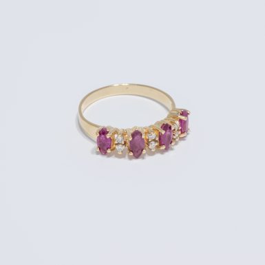 Pre-Owned 14K Ruby and Diamond Ring