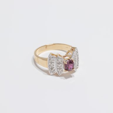 Pre-Owned 14K Ruby & Diamond Ring