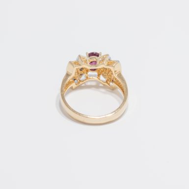 Pre-Owned 14K Ruby & Diamond Ring