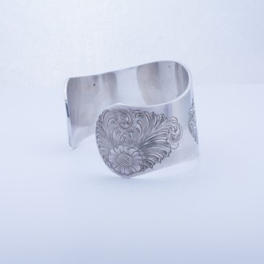 Pre-Owned Sterling Silver Wide Cuff Bracelet