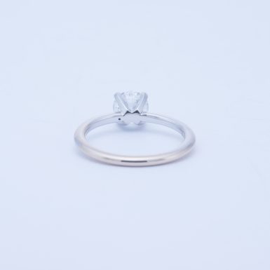 Pre-Owned 18K Lab Grown .80 Carat Diamond Tiffany Style Ring