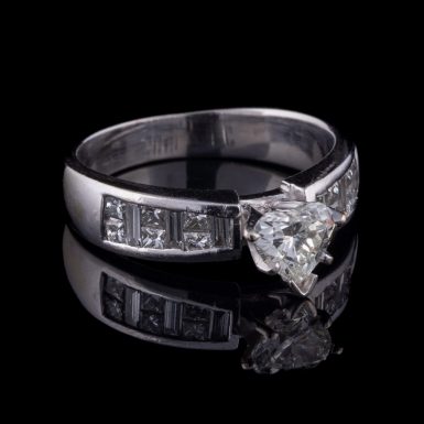 Pre-Owned 14K Heart Diamond Engagement Ring