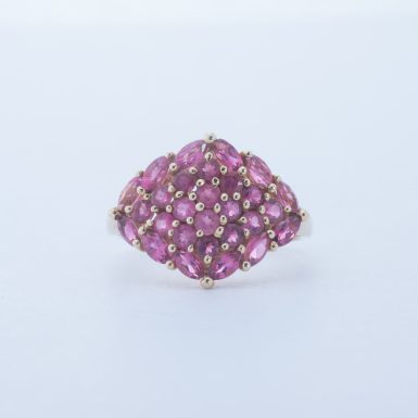 Pre-Owned 14K Pink Tourmaline Cluster Ring