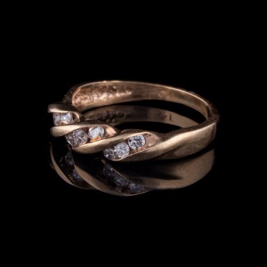 Pre-Owned 14K Diamond Shrimp Ring