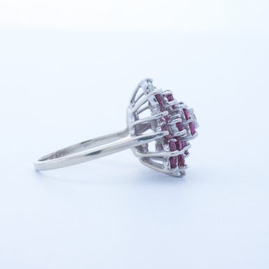 Vintage 14k Ruby and Diamond Butterfly Ring