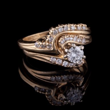 Pre-Owned Diamond Wedding Set By-Pass