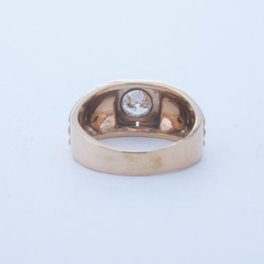 Gentleman's Vintage 14K Diamond Ring