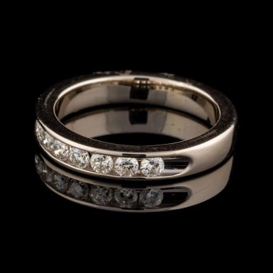 Pre-Owned 14K White Gold Diamond Band