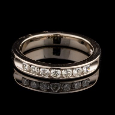 Pre-Owned 14K White Gold Diamond Band