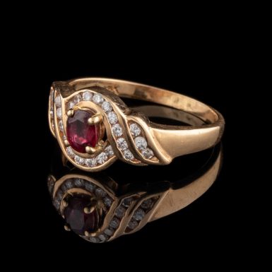 Pre-Owned 14K Ruby and Diamond Ring