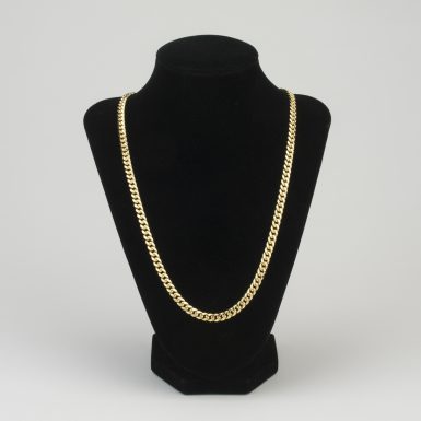 14K Cuban Link 24 Inch Chain