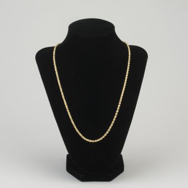 14K Gold Rope Link 20 Inch Chain