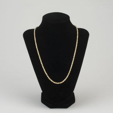 14K Rope Link 20 Inch Chain