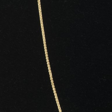 14K Wheat Link 18 Inch Chain