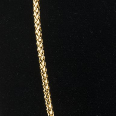 14K Wheat Link 20 Inch Chain