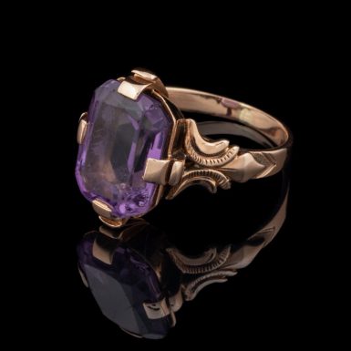 Victorian 14K Amethyst Ring