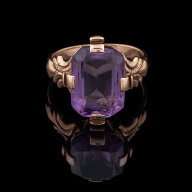 Victorian 14K Amethyst Ring